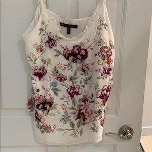 White House Black market embroidered tank top